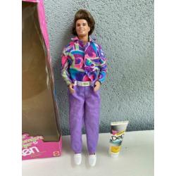 Barbie totally hair Ken met box en gel 1991