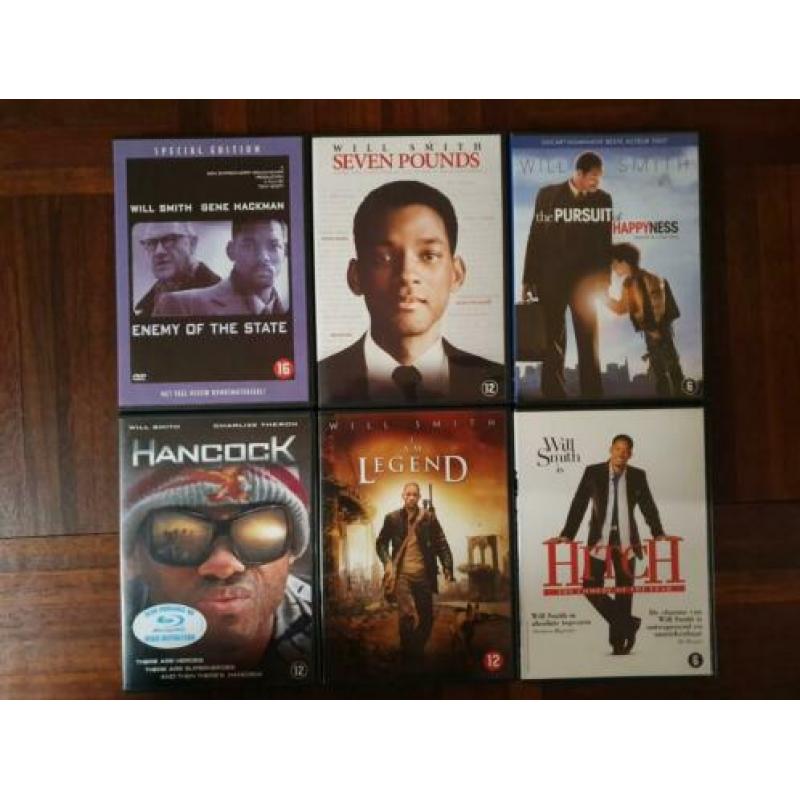 6x Will Smith Dvd Set Enemy of the State Hancock Drama Actie