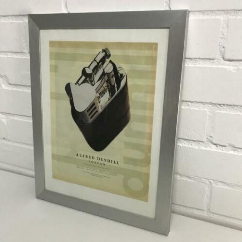 Ingelijste Dunhill aansteker advertentie
