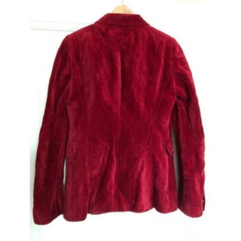 Costume National rode fluwelen Blazer Maat S