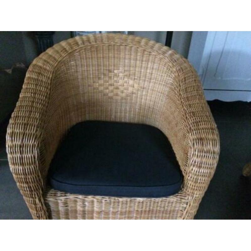Stoel Rotan/Riet groot 2 stuks