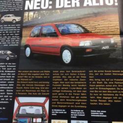 Autofolder/Brochure Suzuki Die Zukunft Fahrt Ein 1995 8 pagi