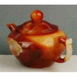 Agaat Thee Pot Kandelaar Beeld Beker China Theepot Karneool