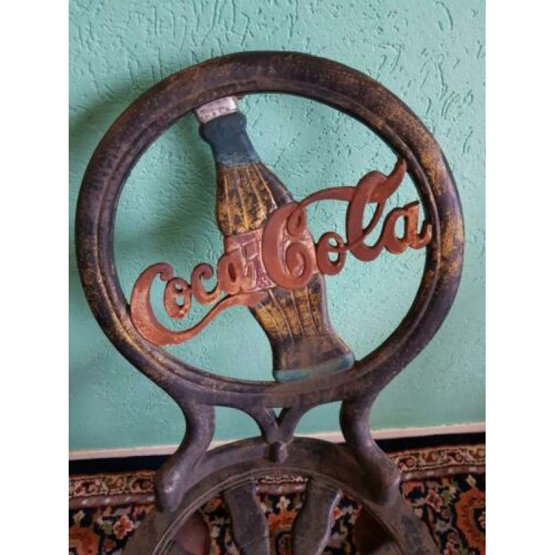 Vintage Gietijzeren Coca-Cola stoel. U.S.A