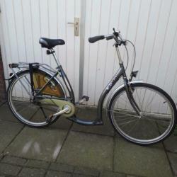 damesfiets met versnellingen lin bike lage instapfiets 3 v