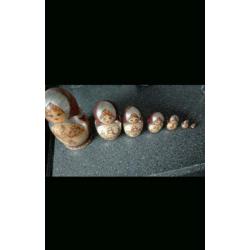 Houten pop matroesjka poppen