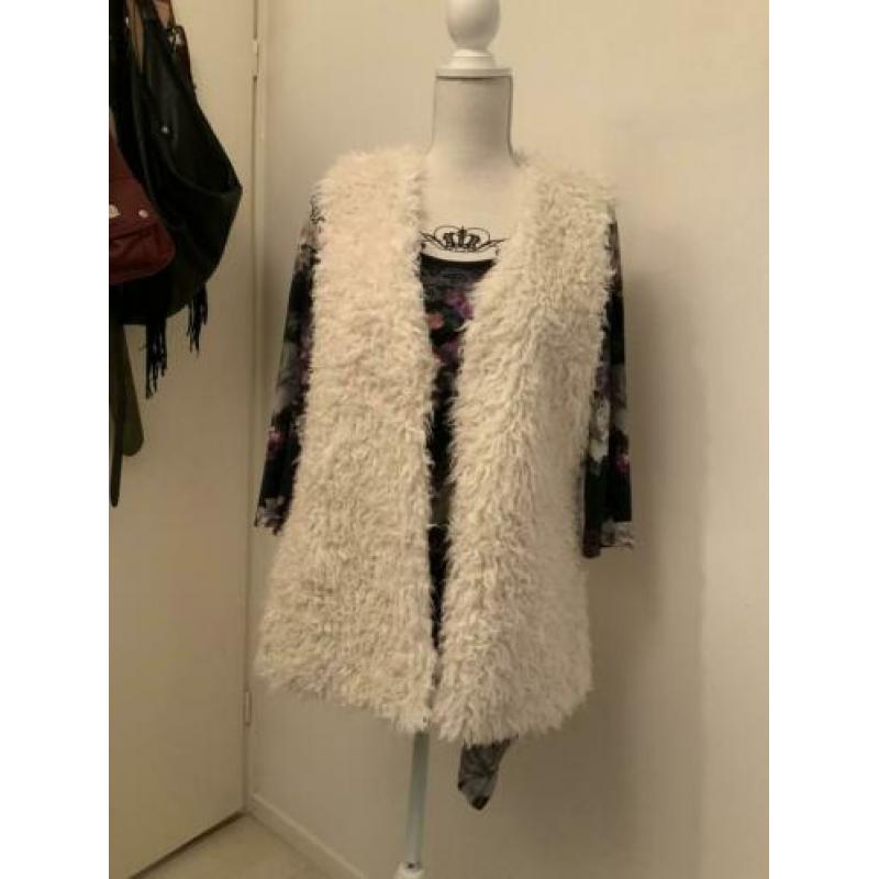 Dames bodywarmer in teddylook,maat S,H&M