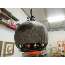 Keramiek design jaren 60 70 retro vintage hanglamp 28 cm
