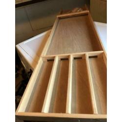 Houten kinder sjoelbak 118 cm lang.