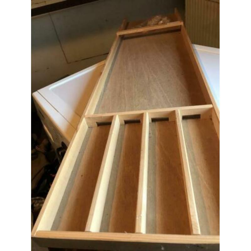 Houten kinder sjoelbak 118 cm lang.