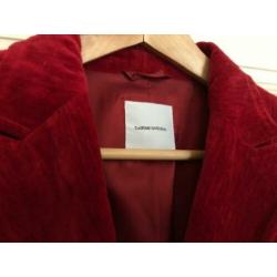 Costume National rode fluwelen Blazer Maat S
