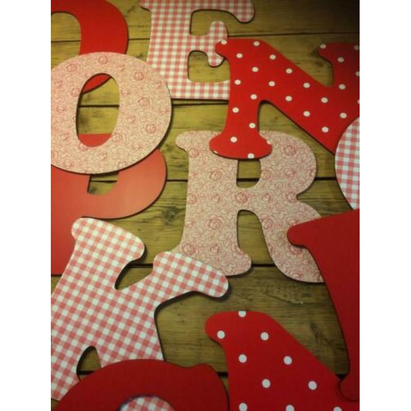 Houten & mdf letters
