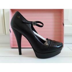 Fornarina zwarte leren pumps maat 39
