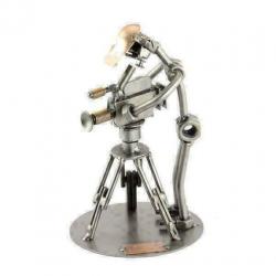Cameraman met statief - steelman, camera, filmen, beeldje