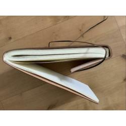 Lederen album met handgeschept papier