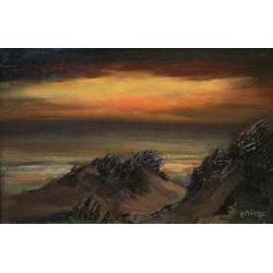 Robert Frenay, zonsondergang Wenduine