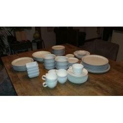 Wit ontbijt servies 4-6-8 personen