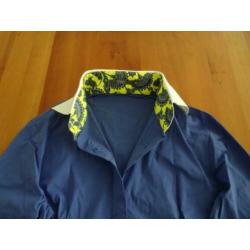NAN kobalt blauwe blouse met geel en wit afgezet