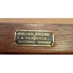 Art Deco eikenhouten armleunstoel J. A. Huizinga