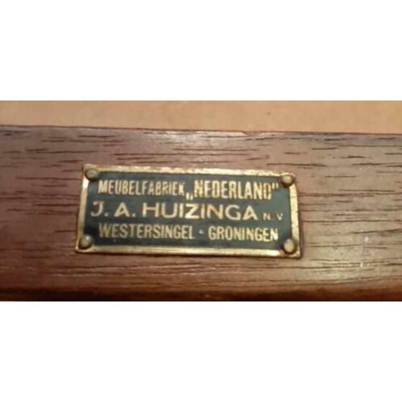 Art Deco eikenhouten armleunstoel J. A. Huizinga