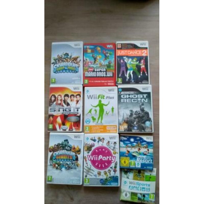 WII, compleet. balancebord, spellen, siylanders