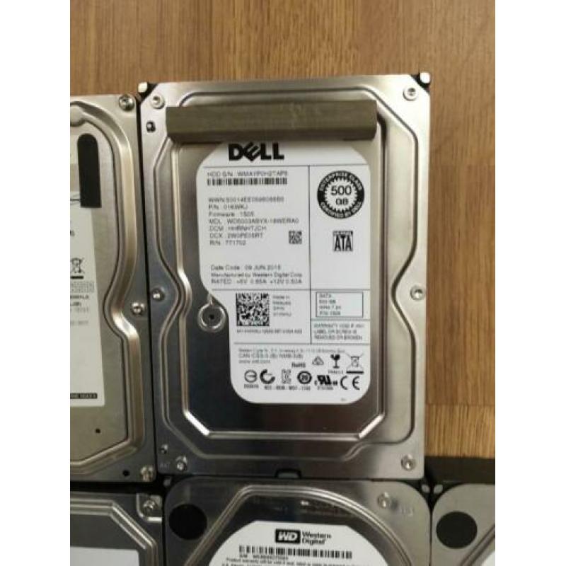Sata schijven 500gb en 1tb