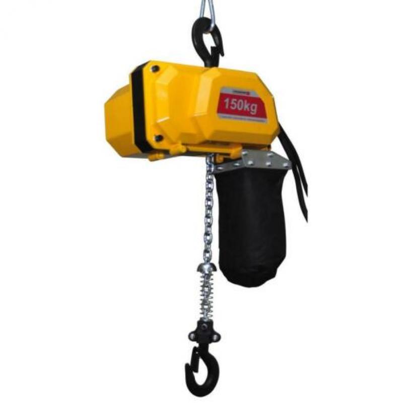 elektrische kettingtakel, lier, takel 150kg,3m of 6m ketting