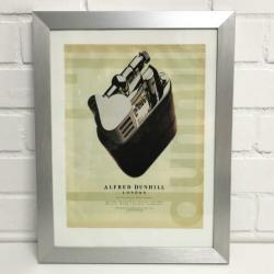 Ingelijste Dunhill aansteker advertentie