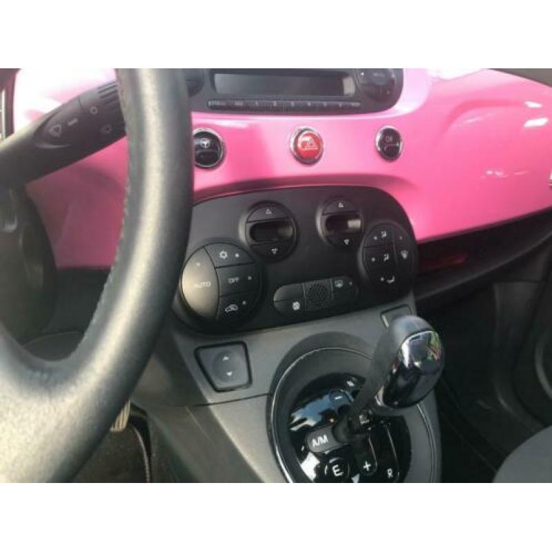 Exclusief PINK Fiat 500 1.2 Rosa Dualogic, Elec Open dak