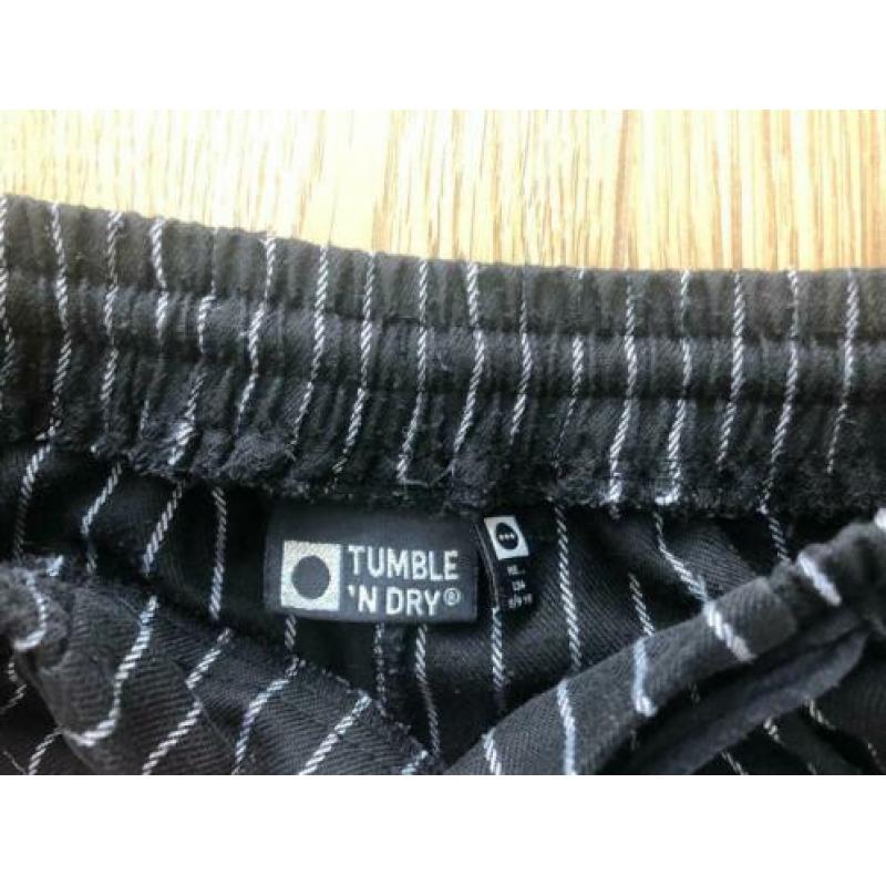 Zwarte broek/pantalon met krijtstreep van Tumble ‘n Dry