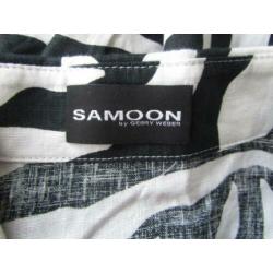 Samoon by Gerry Weber 100% linnen blouse jasje, maat 46
