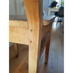 Brocante houten eetstoel