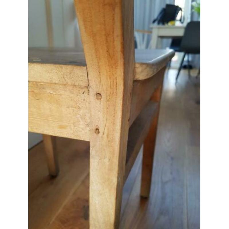 Brocante houten eetstoel