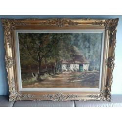 Schilderij van Théophile De Bock (gesigneerd op doek)