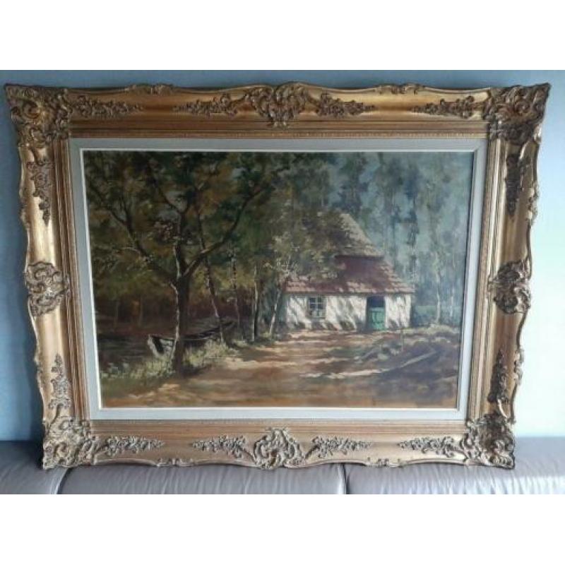 Schilderij van Théophile De Bock (gesigneerd op doek)