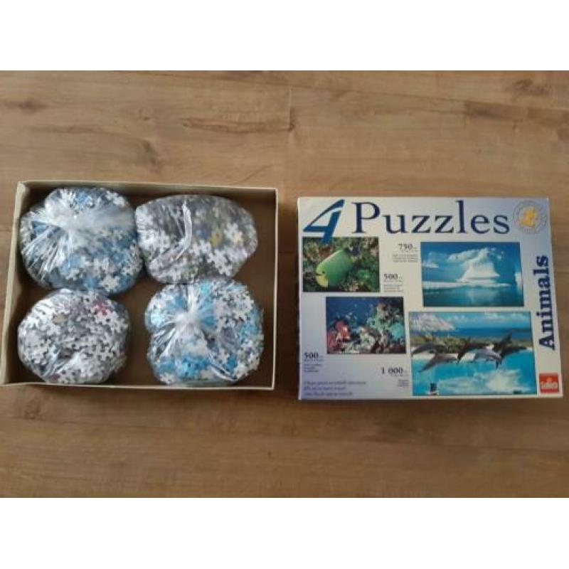 4 Prachtige Puzzels In Doos Van Prestige Quality Collection