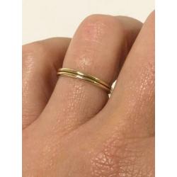 PM-8391119 Set 14 Karaat Gouden Aanschuif Ringen