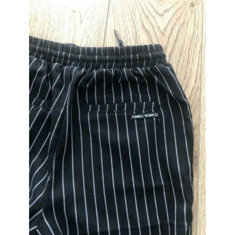 Zwarte broek/pantalon met krijtstreep van Tumble ‘n Dry