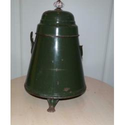 emaille kolenkit met deksel