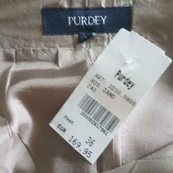 NIEUW, PURDEY, mooi jurkje, 100% zijde, in maat 36