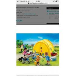 Playmobiel kampeer vakantie met tent