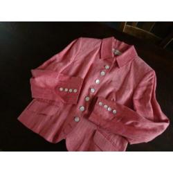 JOSEPHINE & Co. Oranje/rode linnen blazer