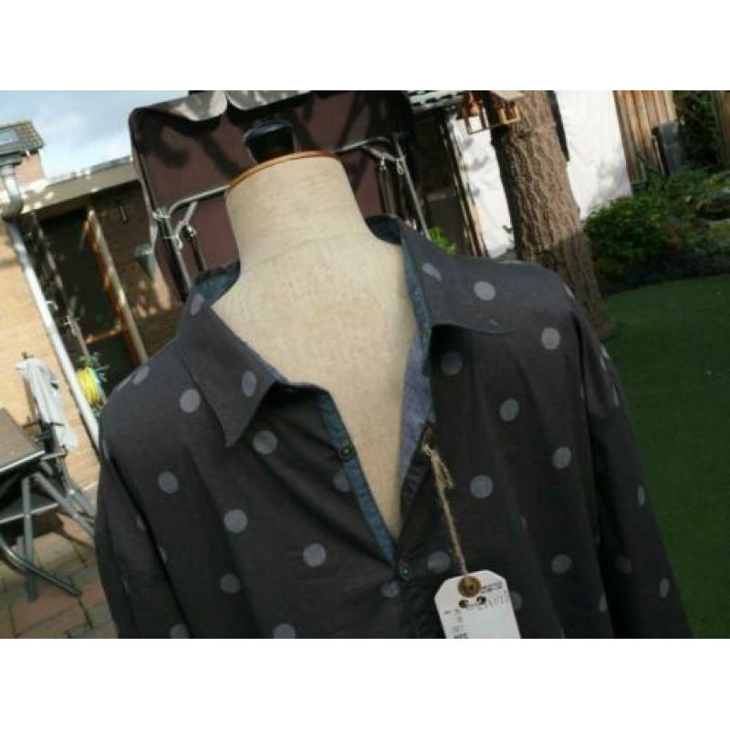 grijze NO EXCESS blouse/overhemd maat XXXL nieuw