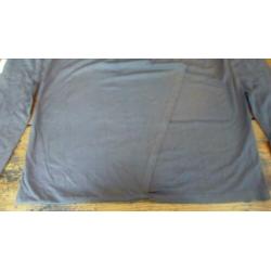 Donkergrijs T-shirt van Elsewhere met omslagkraag, maat M