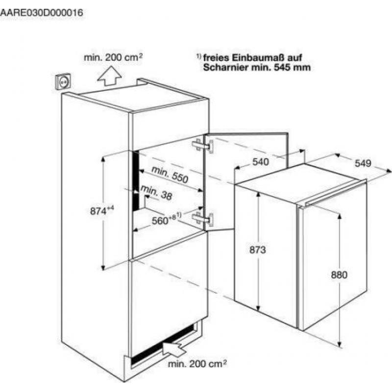 Zanussi inbouw koelkast ZBA15041SA van € 303 NU € 209