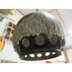 Keramiek design jaren 60 70 retro vintage hanglamp 28 cm