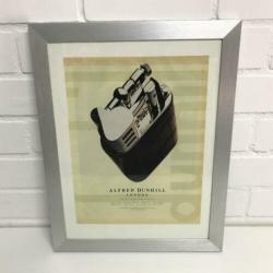 Ingelijste Dunhill aansteker advertentie