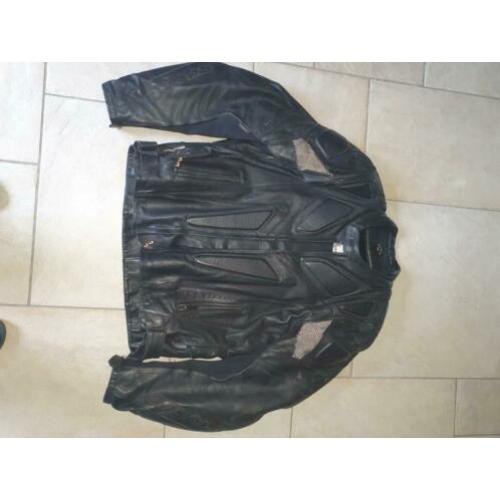 Leren motorjas (SPOOL) en motorbroek (Difi)