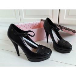 Fornarina zwarte leren pumps maat 39