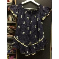 Printed katoen blouse, maat:s